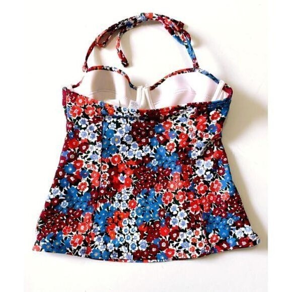 NWT Loft Beach Floral Tankini with removable strap - Picture 3 of 7